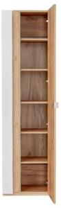Szafka łazienkowa MILANO / CAPRI 803 45 cm biała z lustrem