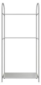 Metalowy stojak na ubrania w kolorze matowego srebra 92x186x39 cm Arch – Mette Ditmer Denmark