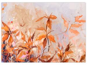 Obraz - Malowane kwiaty (70x50 cm)