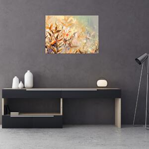 Obraz - Malowane rośliny (70x50 cm)