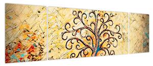 Obraz - Mozaika drzewo życia (170x50 cm)