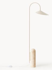 Lampa podłogowa z trawertynową podstawą z możliwością regulacji Arum