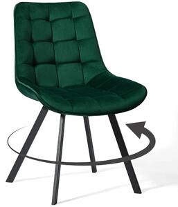 MebleMWM Krzesło obrotowe DC-6030S | welur | zielone
