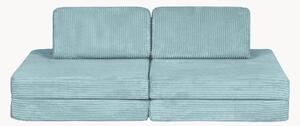 Ręcznie wykonana dziecięca sofa modułowa ze sztruksu Mila