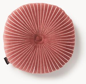 Ręcznie wykonana okrągła poduszka z bawełny Ripple, Ø 35 cm