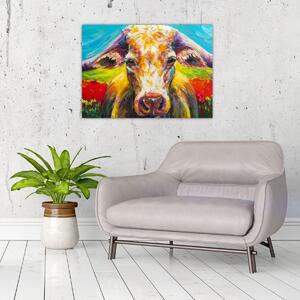 Obraz - Malowana krowa (70x50 cm)