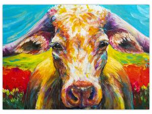 Obraz - Malowana krowa (70x50 cm)