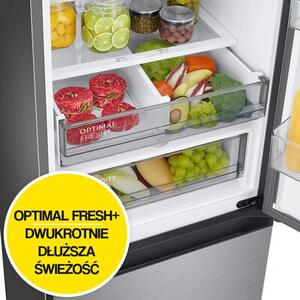 Lodówka SAMSUNG BESPOKE AI RB38C7B5DS9 EF No Frost 203cm Szczotkowana stal nierdzewna