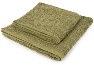 Ręcznik kąpielowy Soft oliwkowozielony, 70 x 140 cm, 70 x 140 cm