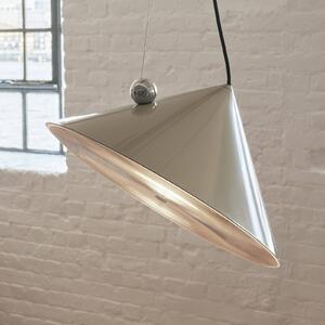 Tom Dixon Lampa wisząca Pose, możliwość ściemniania, aluminiowy / szary / cynkowy, salon / jadalnia, metal, design