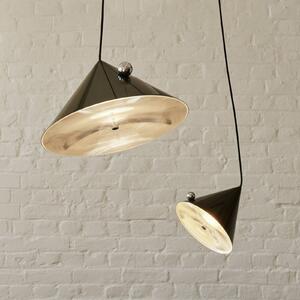 Tom Dixon Lampa wisząca Pose, możliwość ściemniania, zielony, salon / jadalnia, metal, design