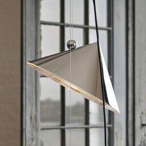 Tom Dixon Lampa wisząca Pose, możliwość ściemniania, chromowy / srebrny, salon / jadalnia, metal, design