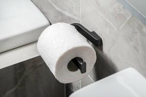 GEDY A82414 Samoa uchwyt na papier toaletowy bez pokrywy, czarny