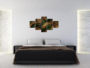 Obraz - Złote liście (125x70 cm)
