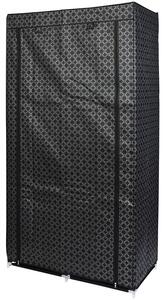 Szafa tekstylna SASKA GARDEN Ornament 45269 (88 x 46 x 170 cm) Czarny