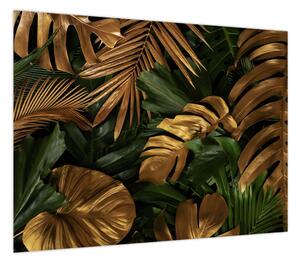 Obraz - Złote liście (70x50 cm)
