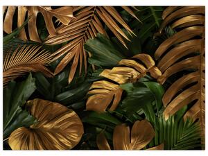Obraz - Złote liście (70x50 cm)