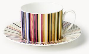 Komplet filiżanek ze spodkiem z porcelany kostnej Jenkins, 6 elem