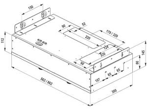 Okap GLOBALO Fluxime 60.1 BiaÅy + Turbina TW 2.1 ZewnÄtrzny silnik