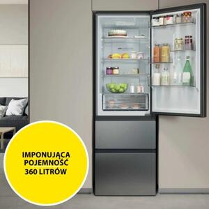 Lodówka HAIER 3D 60 Series 3 HTR3618CNMG No Frost 185cm Srebrna Air Surround Fresh 0°C