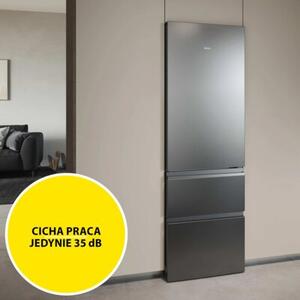 Lodówka HAIER 3D 60 Series 3 HTR3618CNMG No Frost 185cm Srebrna Air Surround Fresh 0°C