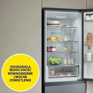 Lodówka HAIER 3D 60 Series 3 HTR3618CNMG No Frost 185cm Srebrna Air Surround Fresh 0°C