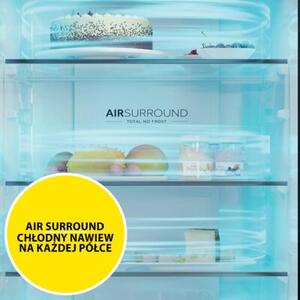 Lodówka HAIER 3D 60 Series 3 HTR3618CNMG No Frost 185cm Srebrna Air Surround Fresh 0°C