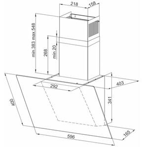 Okap MAAN Rodo Mini 60 Czarny 310m3/h 62dB klasa C