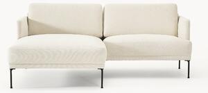 Sofa narożna z aksamitu Fluente