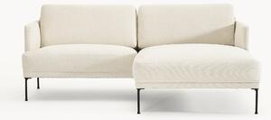 Sofa narożna z aksamitu Fluente