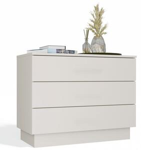 Komoda Topeshop AMBER 3S Szafka 3 Szuflady Do Sypialni Salonu Kaszmir BeÅ¼ 85x66x40 cm 1 szt