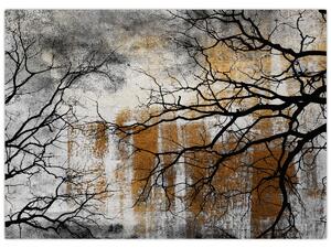 Obraz - Sylwetki drzew (70x50 cm)