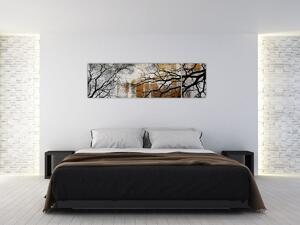 Obraz - Sylwetki drzew (170x50 cm)