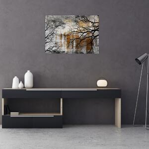 Obraz - Sylwetki drzew (70x50 cm)