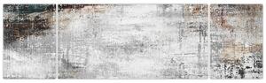 Obraz - Abstrakcyjne teksturowane płótno (170x50 cm)