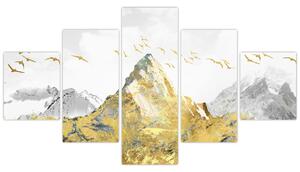 Obraz - Złota góra (125x70 cm)