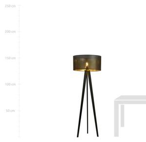 Lampa stojąca podłogowa Emibig 1xE27 60W ASTON LP1 BLACK/GOLD 1148/LP1