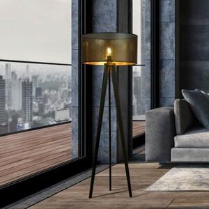 Lampa stojąca podłogowa Emibig 1xE27 60W ASTON LP1 BLACK/GOLD 1148/LP1