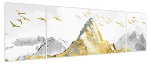 Obraz - Złota góra (170x50 cm)