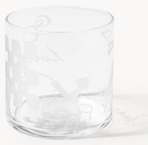Westwing Crosby Studios, ręcznie wykonany komplet szklanek Cristal, 2 elem