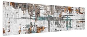 Obraz - Abstrakcyjne pociągnięcia (170x50 cm)