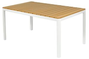 OUTLET - Stół ogrodowy aluminiowy VERONA LEGNO - biały