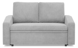 Sofa z funkcjÄ spania, BLOM, sztruks, 148x87x90 cm, jasny szary | TYLETEGOTU