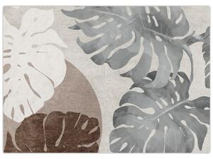 Obraz - Wzór z liśćmi (70x50 cm)