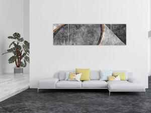 Obraz - Abstrakcja w betonie (170x50 cm)