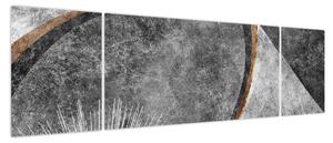 Obraz - Abstrakcja w betonie (170x50 cm)