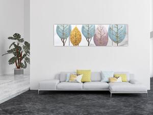 Obraz - Designowe drzewa (170x50 cm)