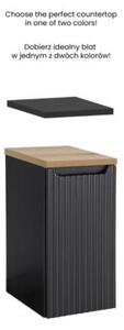 Szafka łazienkowa NOVA BLACK D2 81-30-1D 30cm czarna