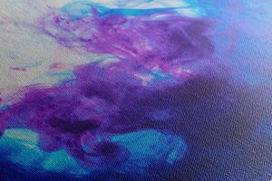 Obraz atrament w odcieniach niebiesko-fioletowych