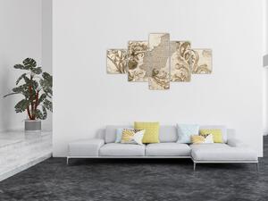 Obraz - Ściania z kwiatami (125x70 cm)